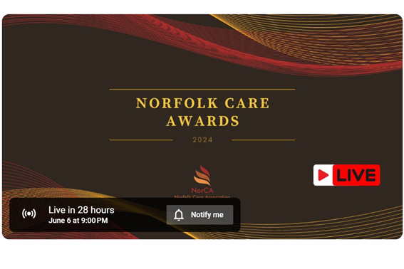 Norfolk Care Awards livestream 2024